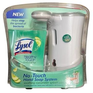 Lysol No Touch Hand Soap‎ System Healthy Touch RETIRED Soothing Cucumber Splash